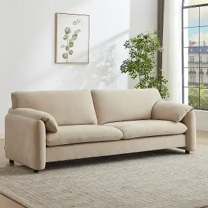 Bestpreis Sofa 3‑Sitzer – Stoff – Beige – OPRALIO