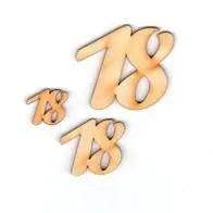 18 Geburtstag Zahl aus Holz verschiedene Größen Geschenk Hochzeit Jubiläum Deko Ausverkauf