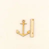 10 Anker in 5cm Streudeko Tischdeko Maritim Holz Meer Deko Geburtstag Anhänger Sonderangebot