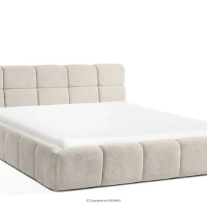 Zertifiziert Polsterbett mit Kopfteil ecru 180 cm AERI - Farbe ecrufarben - KONSIMO. Online-Möbelshop