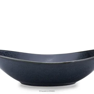 Tiefer Teller TIME BLACK - Farbe schwarz/graphit/blau - KONSIMO. Online-Möbelshop Bestpreis