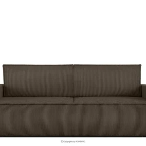 Zertifiziert Sofa 3 mit Schlaffunktion Kordstoff braun NAPI - Farbe braun - KONSIMO. Online-Möbelshop