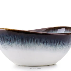 Begrenztes Angebot Schale TIME DIM - Farbe weiß/braun/blau - KONSIMO. Online-Möbelshop