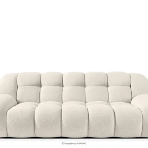 Zweisitzer-Sofa im Japandi-Stil weiß VENA - Farbe weiß - KONSIMO. Online-Möbelshop Solange Der Vorrat Reicht