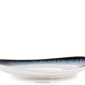 Heißes Angebot Frühstücksteller TIME DIM - Farbe weiß/braun/blau - KONSIMO. Online-Möbelshop