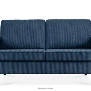 Zweisitzer-Loftsofa aus Kordstoff in dunkelblau INVIA - Farbe marineblau - KONSIMO. Online-Möbelshop Echt