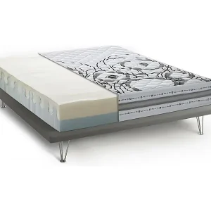 Doppelmatratze Dmelos, Memory-Foam- und Waterfoam-Matratze, 100% Made in Italy, Anti-Milbe und hypoallergen, Cm 160x200h 22 Nur Für Kurze Zeit
