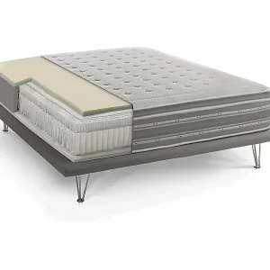 Beliebt Quadratische und halbe Matratze Dgiudic, Orthopädisch aus Memory-Schaum und Mikrofedern mit Taschen, 100% Made in Italy, Anti-Milbe und hypoallergen, Cm 120x190 h37