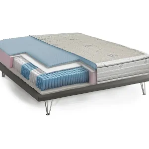 Einzelmatratze Dgambi, Memory-Matratze und Taschenfedern und Silberionen, 100% Made in Italy, Anti-Milbe und hypoallergen, Cm 80x190 h37 Letzte Chance