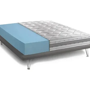 Quadratische und halbe Matratze Dfiorio, Herausnehmbare Matratze aus Memory Foam und Waterfoam, 100% Made in Italy, Anti-Milbe und hypoallergen, Cm 120x200 h21 Mega-Angebot