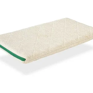 Preisknaller Matratze Mini Crib 90x40 Eko-Mini Bunny Höhe 7cm Schaumstoffkern mit Lüftungskanälen und Natural Coco