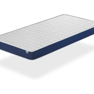 Kracherpreis Babymatratze BABY BLEU COT 70X140 Höhe 11 CM Perforierter und antibakterieller Kern