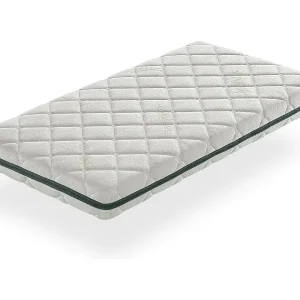 Viskoelastische Babymatratze 60X120 BAMBUS Höhe 12 CM Anpassungsfähig, mit natürlichen Partikeln und atmungsaktiv Kostenfreie Lieferung