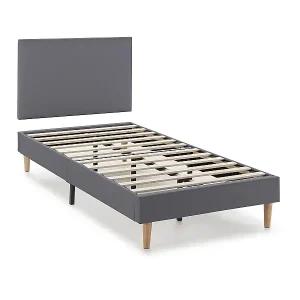 Polsterbett + kopfteil Aroma 90x190 cm, Dunkelgrau Jetzt Kaufen