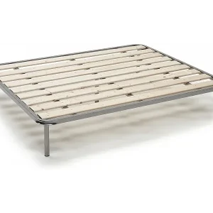 Doppelbettuntergestell Anastasia, orthopädisches Untergestell mit gehobelten Lattenrosten, 100 % Made in Italy, 120 x 190 x 31 cm Zertifiziert