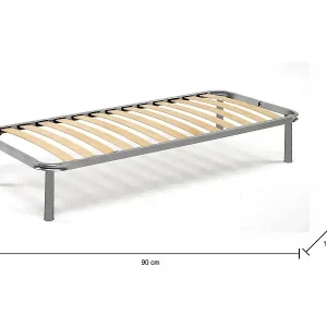 Einzelbettbasis Dgori, Orthopädische Basis aus Birkensperrholz mit 13 Latten, 100% Made in Italy, Cm 90x180h 34 Geprüft