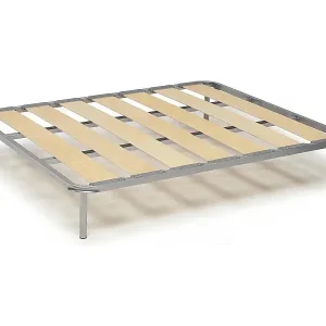 Direktkauf Quadratische und eine halbe Bettbasis Dgregor, Orthopädische Basis mit breiten Latten, 100% Made in Italy, Cm 120x190h 31