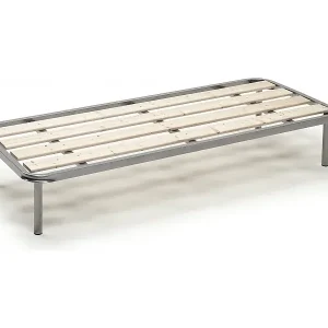 Einzelbettbasis Dgregg, Orthopädischer Sockel mit gehobelten Latten, 100% Made in Italy, Cm 80x190h 31 Markenware