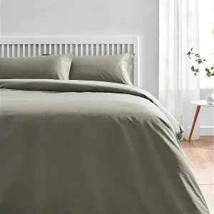 Bettbezug und Kissen 90x190cm| PIKOLIN HOME| Baumwolle| Grau Begrenztes Angebot