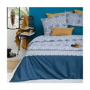 Billig Bettwäsche-Set aus Baumwollperkal mit strukturierten Mustern 240 x 220 cm