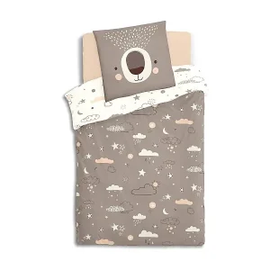 Bettbezug für Kinder Baumwolle beige 90x190cm Heißes Angebot