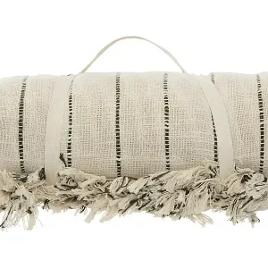 Baumwolldecke mit Streifen 260 x 240 cm Neu Im Sortiment