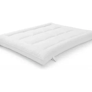 The White Stone Großes Einzelbett-Topper |Gepolsterter Matratzenschoner mit 800 g/m² Füllung |Atmungsaktive Mikrofaserhülle mit Eckgummis |Matratzenschutz 120x190 Expressversand