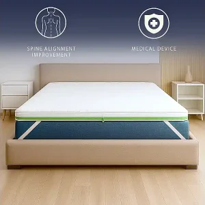 Topper Einzelbett 90 x 200 Memory Foam Breeze 9 Zonen | Höhe 5 cm | Made in Italy Preisknaller