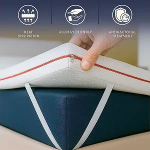 Topper Einzelbett 90 X 190 Memory Foam 9 Zonen | Höhe 5 cm | Allergikerfreundlich Top-Seller