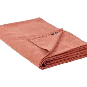 Tagesdecke MARAKA Baumwolle 150 x 200 cm Hellrot Aktuell