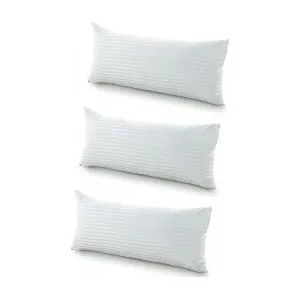 Zertifiziert Kopfkissen 3er-Pack Faser Feder Gefühl 90cm