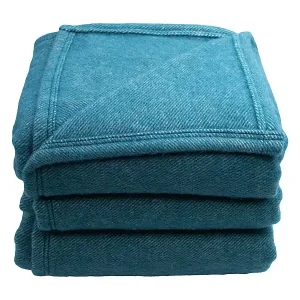 Zertifiziert Wolldecke mit Denim-Effekt