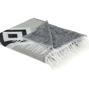 Super-Preis Kuscheldecke KATTIKE Stoff 130 x 170 cm Grau