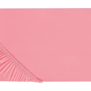 Top-Preis Spannbettlaken Baumwolle korallenrot 200 x 200 cm Steghöhe 30 cm mit Gummizug Janbu