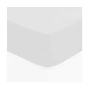 Abverkauf Spannbettlaken Baumwolle weiß 90x190cm