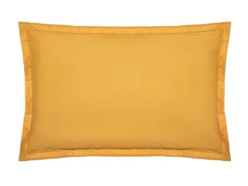 Zertifiziert Kissenbezug Baumwolle ocker 50X70cm