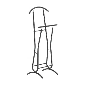 Herrendiener - Metall - 40 x 35 x 110cm - schwarz - Rufus Highlight