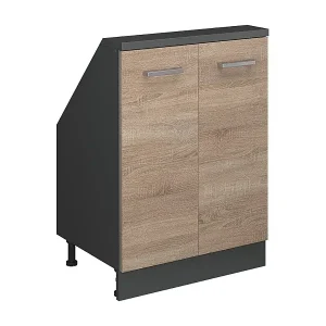 Begrenztes Angebot Küchenschrank für Dachschrägen sonoma 60x46x81.6 r-line