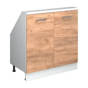 Ausverkauf Küchenschrank für Dachschrägen goldkraft eiche 80x46x81.6 r-line