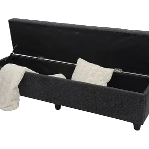 Aufbewahrungs-Truhe Kriens XXL, Dunkelgrau Nur Heute