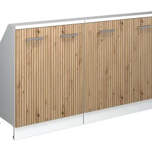 Abverkauf Küchenschrank für Dachschrägen artisan-eiche 140x46x81.6 r-line