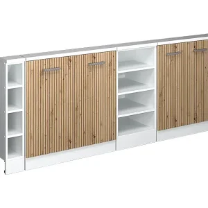 Geprüft Küchenschrank für Dachschrägen artisan-eiche 210x46x81.6 r-line
