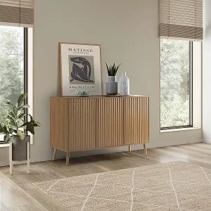 Sonderangebot Sideboard Lluvia mit 3 Eichentüren, 120 cm breit