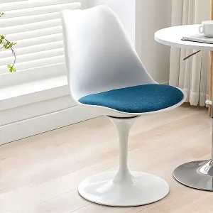 Abverkauf Stuhl 2er-Set - Polypropylen & Metall - Blau & Weiß - XAFY