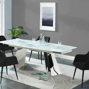 Aktuell Stuhl 6er-Set - Stoff & Metall - Schwarz - HEKA