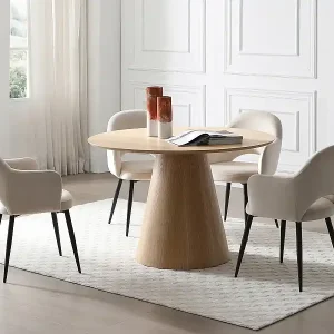 Stuhl mit Armlehnen 2er-Set - Samt & schwarzes Metall - Beige - ALSEY von Maison Céphy Wochenendangebot