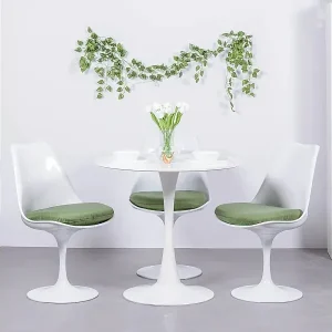 Designer-Esstisch rund (80 cm) - Stratus - Weiß Kracherpreis