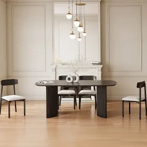 Esstisch - 8 Personen - Mangoholz - Schwarz - TAMENIA von Maison Céphy Bestpreis