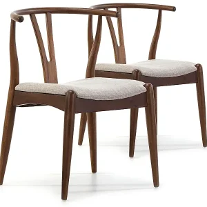 Stuhl-set 2er Rustic Nussbaum Farbe Top-Preis