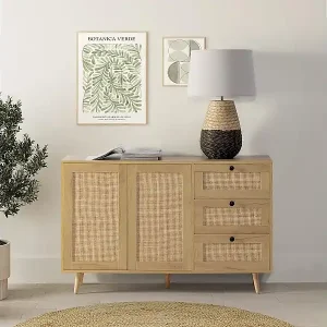 Expressversand Sideboard Bella mit 3 Schubladen und 2 Eichentüren